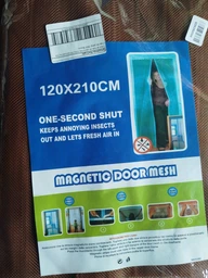 Сітка штора на магнітах антимоскітна для дверей на дачу 100x210см BRS Violet фото від покупців 1