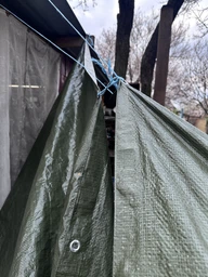 Тент захисний ламінований, водостійкий Fortex 2 х 3 м, 6 м2, 90 г/м2, зелений фото від покупців 3