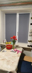 Ролета тканинна Len 0043 Блакитний 35x160 cм фото от покупателей 2