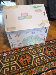 Домик для собак и кошек Lucky Pet ЭКО Домик "Уикенд" 45x45x45 см Белый (4820224213231) фото от покупателей 2