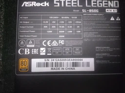 Блок питания ASRock SteelLegend SL-850G 80+ Gold 850 Вт фото от покупателей 4