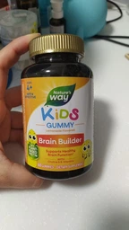 Дитячий комплекс для підтримки роботи мозку Nature's Way "Kids Brain Builder" засіб для покращення когнітивних функцій з холіном та вітамінами B6 & B12 для дітей від 4 років, зі смаком лимонаду (60 жувальних таблеток)