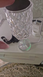 Лампа светодиодная настольная акриловая Crystal Table Lamp, аккумуляторный декоративный LED светильник с сенсорным управлением и USB-зарядкой для дома, спальни, гостинной, тумбы, CTLW-25