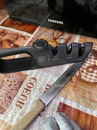 Точилка 3-в-1 для ножей RZTK Sharp с регулируемым углом заточки + защитная рукавичка фото от покупателей 1