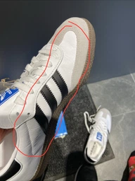 Женские кеды кожаные низкие Adidas Samba Og W ID0478 39.5 (6UK) 24.5 см Samba Og W Crewht/Cblack/Sanstr (4066765863263) фото от покупателей 4