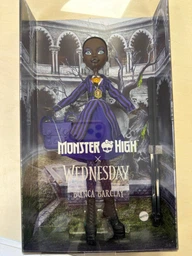 Коллекционная кукла Monster High X Wednesday Бьянка в школьной форме (JDR71)