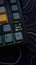 Механічна ігрова клавіатура AJAZZ AK820 RGB Pro для геймерів: Hot-Swap, Gasket Mount, 81 клавіша, PBT кейкапи провідна White-Purple фото від покупців 4