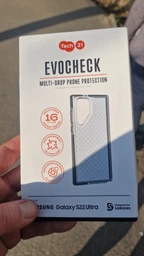 Чехол противоударный силиконовый Tech21 Evo Check для Samsung Galaxy S22 Ultra (S908) Black T21-9377 фото от покупателей 1
