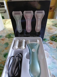 Пемза пилка для ног и пяток роликовая аккумуляторная Callus Remover 3W электрическая для шлифовки электропемза для педикюра USB желтая фото от покупателей 5