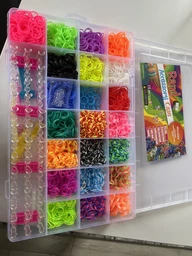 Набор для плетения браслетов Loom Bands, 6300 резинок, 22 цвета, станок и аксессуары
