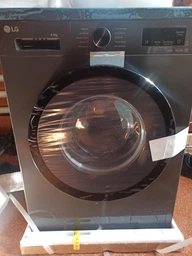 Фронтальная стиральная машина LG, 65 кг, 1200 об/мин, класс энергопотребления В, 44 см, с дисплеем, функцией пара, инверторный двигатель, черный цвет (629109) фото от покупателей 14