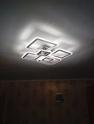 Управляемая светодиодная СМАРТ люстра ESLLSE OVAL ICE RGB 120Вт 7S 960x750x110мм Черная