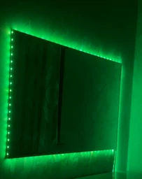 Умная светодиодная LED лента гирлянда Smart RGB 5050 с Bluetooth приложением + пульт. Комплект 5 метров водостойкий работает от USB и Powerbank (Павербанка) черная фото от покупателей 1