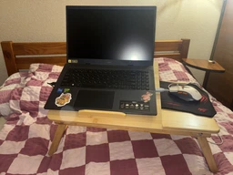 Бамбуковый столик подставка для ноутбука 19" MLT Home Zen 29 с активным охлаждением регулировкой высоты и наклона фото от покупателей 3