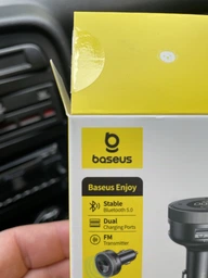 Автомобильное зарядное устройство с FM-модулятором Baseus Enjoy Bluetooth FM Launcher 3.4A Black (CCLH-01) фото от покупателей 1