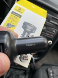 Автомобильное зарядное устройство с FM-модулятором Baseus Enjoy Bluetooth FM Launcher 3.4A Black (CCLH-01)