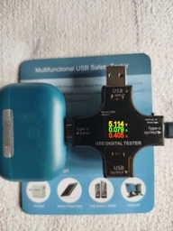 USB-C тестер емкости цифровой Вольтметр Амперметр 6,5А / QC3.0 / 32V / 99999mAh / USB 3.1 / LED-дисплей