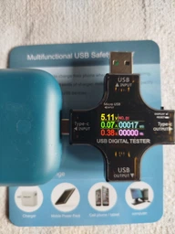 USB-C тестер емкости цифровой Вольтметр Амперметр 6,5А / QC3.0 / 32V / 99999mAh / USB 3.1 / LED-дисплей фото от покупателей 3