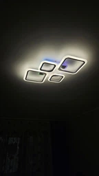 Люстра светодиодная потолочная LUMINARIA OVAL RGB 90W 5S 725/423 BLACK 220V IP20, LED светильник с пультом ДУ