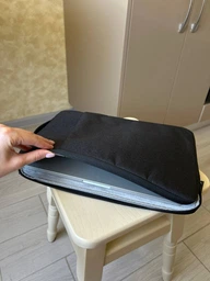 Чехол-сумка с ручкой для Ноутбука Макбука MacBook Air/Pro M1 M2 М3 М4 М5 15" / 16" Светло-Серая фото от покупателей 1