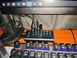USB HUB 3.0 c дополнительным питанием, 7 USB портов - USB-хаб с блоком питания 12V3A(36W), алюминиевый корпус (700038)