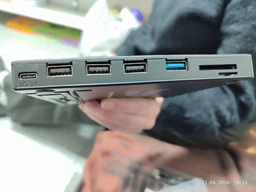 Внешний CD/DVD RW дисковод с USB хабом 10в1 USB 3.0 Type-C оптический ультратонкий с кардридером Micro SD для ноутбука MacBook компьютера ПК чтение и запись дисков портативный Plug&Play без драйверов без внешнего питания 5 Гбит Windows MacOS Linux фото от покупателей 5