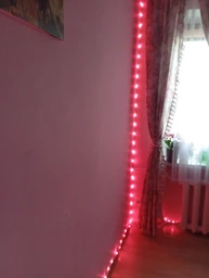 Светодиодная лента LED RGB Bluetooth 100 LED гирлянда умная с приложением 10 метров фото от покупателей 3