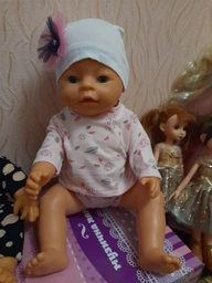 Одежда пупсу Baby Born - набор розовый боди, носки, шапочка фото от покупателей 5