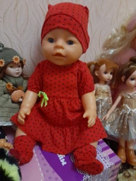 Одежда пупсу Baby Born - набор розовый боди, носки, шапочка фото от покупателей 1