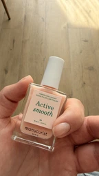 Лечебный лак для ногтей Manucurist Active Smooth 00 полупрозрачный, нюдовый с эффектом CC-полировки