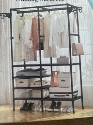 Вешалка стойка для одежды 160x112x46см Simple Coat Rack Double Row (71901SH734) фото от покупателей 1