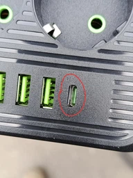 Мережевий фільтр подовжувач Power Strip 2500W 3AC, 4USB, 1PD чорний фото від покупців 3