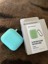 Чехол для наушников Armorstandart Ultrathin Silicone Case With Hook для Apple AirPods 2 Atrovirens (ARM59678)