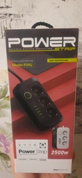 Мережевий фільтр подовжувач Power Strip 2500W 3AC, 4USB, 1PD чорний фото від покупців 2