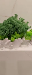 Стабилизированный мох ягель для декора MIX grass green light №79 (50г) + grass green dark №78 (50г)
