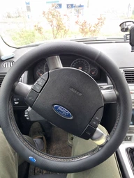Чехол на руль оплетка для автомобиля Ford натуральная кожа DLCar Lux