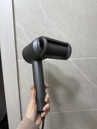 Профессиональный фен для волос Super Hair Dryer 1600 Вт черный + розовый + 5 насадок + держатель фена на стену