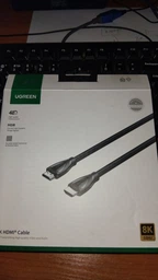 Високошвидкісний HDMI кабель UGREEN HD140 8K 2.1 у обплетенні чорний 1м (80401) фото від покупців 3