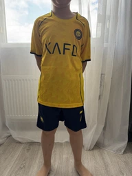 Детская футбольная форма Al Nassr (Аль Наср) Ronaldo 7 25/26, размер 22 (рост 120–125 см), желтая фото от покупателей 2