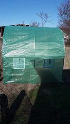 Садовая теплица Helper HP 1071 2x2x2 м 4 м² квадратный парник для дачи и огорода теплица для выращивания овощей зелени и рассады пленочная теплица с прочным каркасом для садового участка