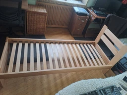 Двуспальная кровать из массива дуба Палермо плюс 200х200 Прозрачный лак Шаг ламелей 4,5 см. фото от покупателей 2