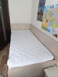 Наматрацник Sleepingg 80х190 см Захисний стьобаний антиалергенний з гумками по кутах, мікрофібра, білий (4820182651663) фото від покупців 3