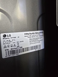 Стиральная машина LG серии AI DD™ TurboWash™ F2Y7FS5P, фронтальная, узкая, 47,5 см, 9 кг, 1200, класс F/A/B, 14 программ, инверторный, дисплей, WiFi, темно серый фото от покупателей 8