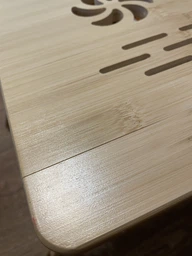 Бамбуковый столик подставка для ноутбука 19" MLT Home Zen 29 с активным охлаждением регулировкой высоты и наклона