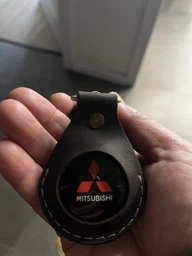 Брелок Mitsubishi ручна робота натуральна шкіра 50мм
