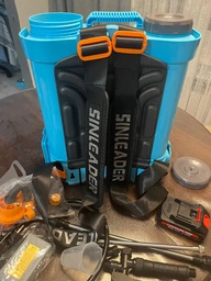 Обприскувач акумуляторний Sinleader Li-ion 12 літрів, 21V 2,6Ah, садовий обприскувач, подовжена штанга з АКБ фото от покупателей 3