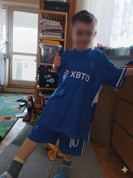 Форма футбольна дитяча Lion SPORT Messi (Мессі) 10 Інтер Майамі (Inter Miami) 2024, 24-135-140, синя фото від покупців 2