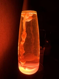 Настольная Лава лампа с воском LAVA LAMP 41см Оранжевая