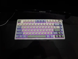 Бездротова ігрова механічна клавіатура Aula F75 2.4G Bluetooth з RGB Hot swap фото от покупателей 3