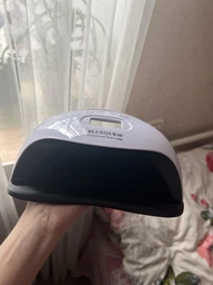 UV/LED шеллак лампа для маникюра SUN BQ V9 на 168 Ватт розовая фото от покупателей 1